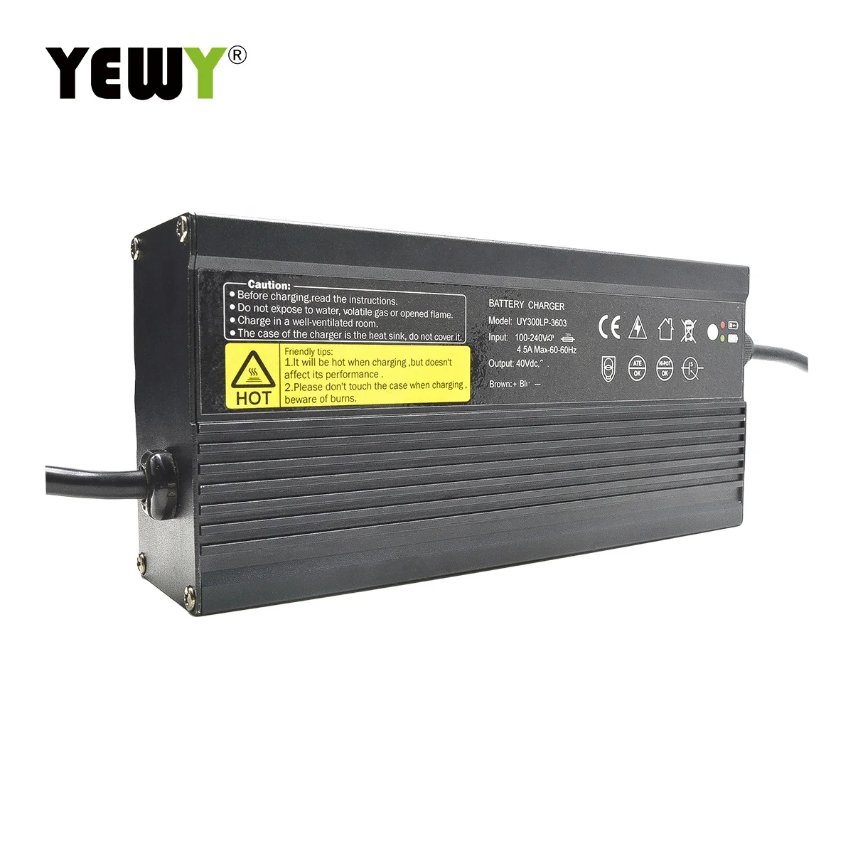 Uy300LP 24 Volt 10A Lithium Battery Charger 12V 16A Lifepo4 Adjustable Battery Charger