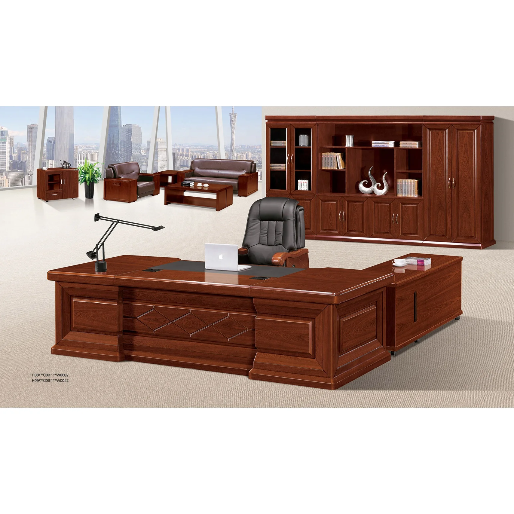 Classical Office Executive Desk/MDF Office Boss Table