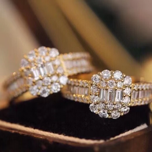 1 Carat Super Hot Sale Eternal Natural Diamond Ring Rock Candy Simple yet Solemn Design