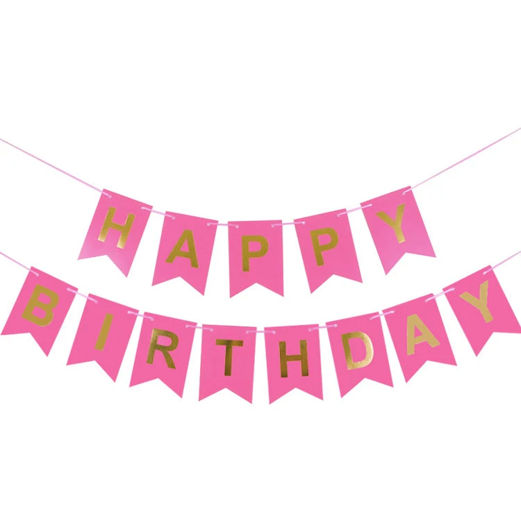  Nicro Happy Birthday Banner Letter Fishtail Party Supplies Festival