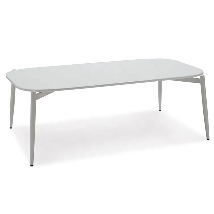 HDF board painting white tea table modern coffee table for office furniture