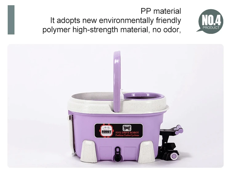 Best Selling Microfiber Mop 360 Magic Spin and Go Flat Mop and Bucket Set with Foot Pedal