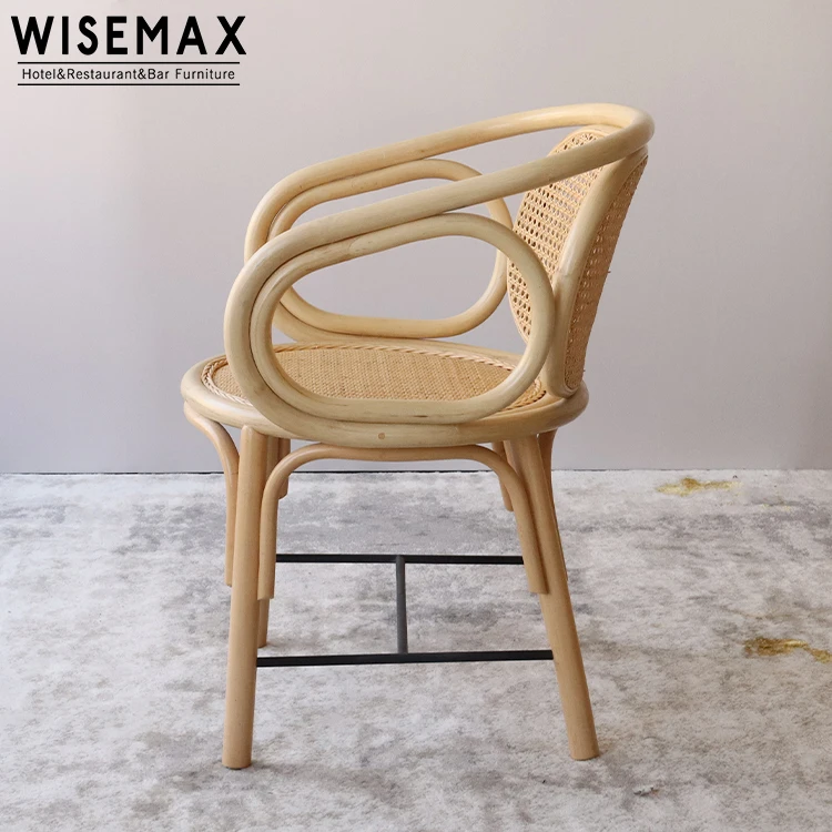 Мебель WISEMAX в скандинавском стиле новый стиль обеденный стул из твердой древесины ротанга тростника для ресторана thonet