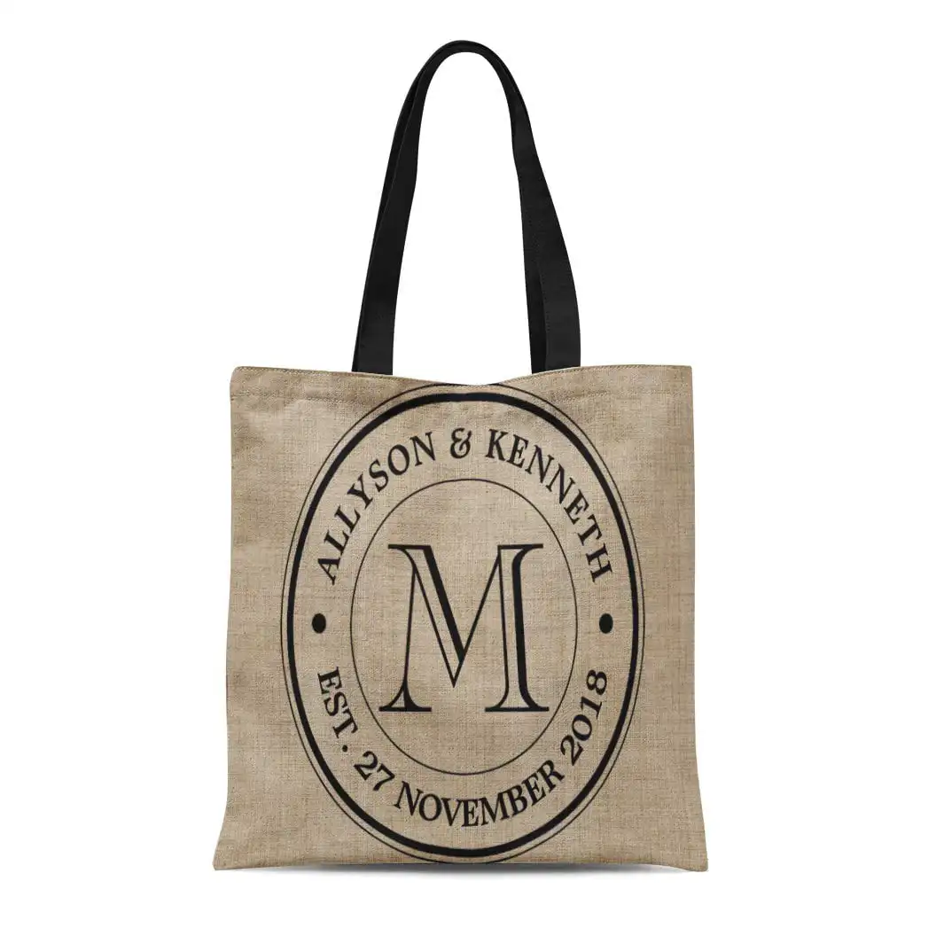 Hot sale recyclable eye print large capacity jute burlap tote bags cotton, jute tote shopping bags with custom printed logo/