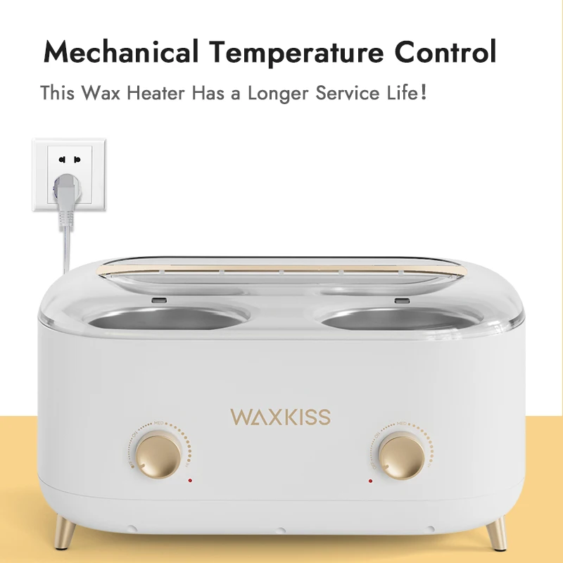 Best Selling US UK EU AU Plug Double Pot Hair Removal Wax Warmer Quick-Heating Wax Heater Machine For Hard Wax