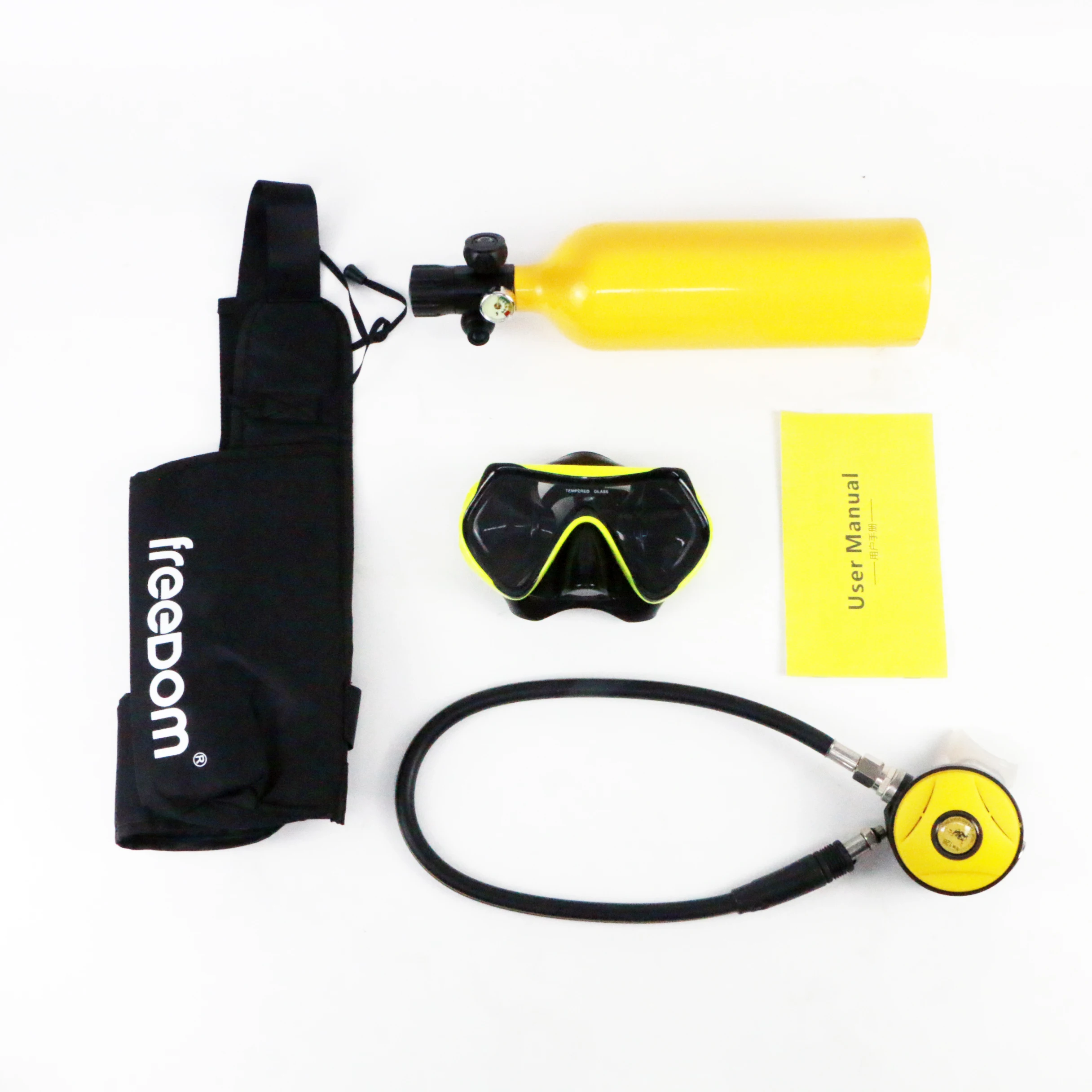 Oxygen Cylinder Scuba Tank with Mask Diving Equipment Professional Underwater Breath Equipment Set