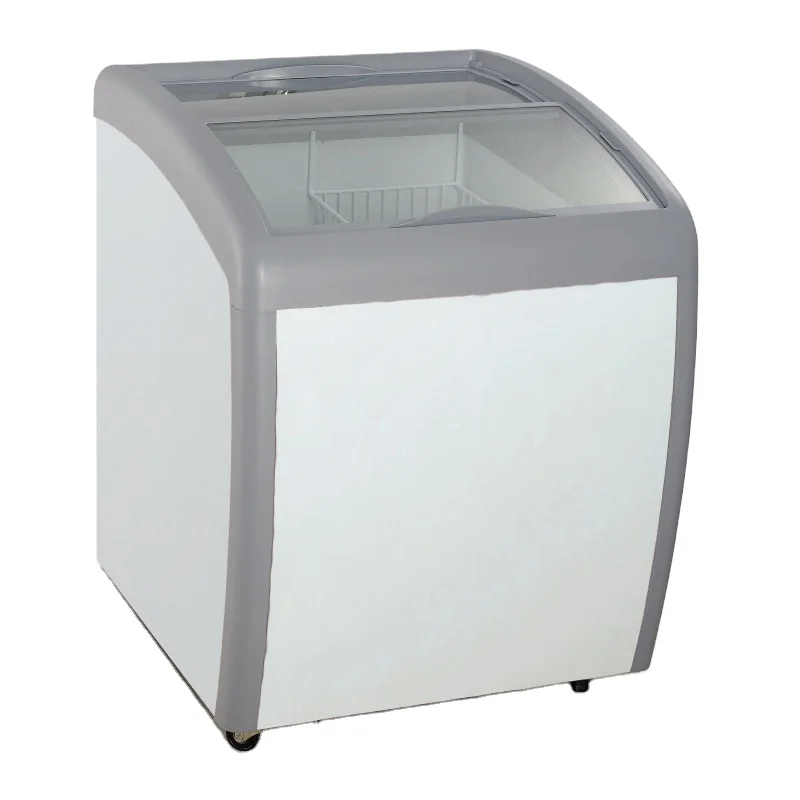 China New Design 160L Showcase Commercial Glass Door Ice Cream Freezer For DDH-160X
