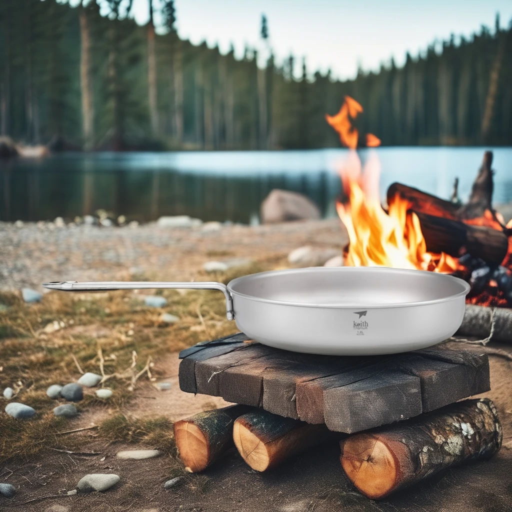 Modern Luxury Titanium Cookware Set Lightweight Outdoor Camping Soup Pot and Fry Pan for Travel Wholesale