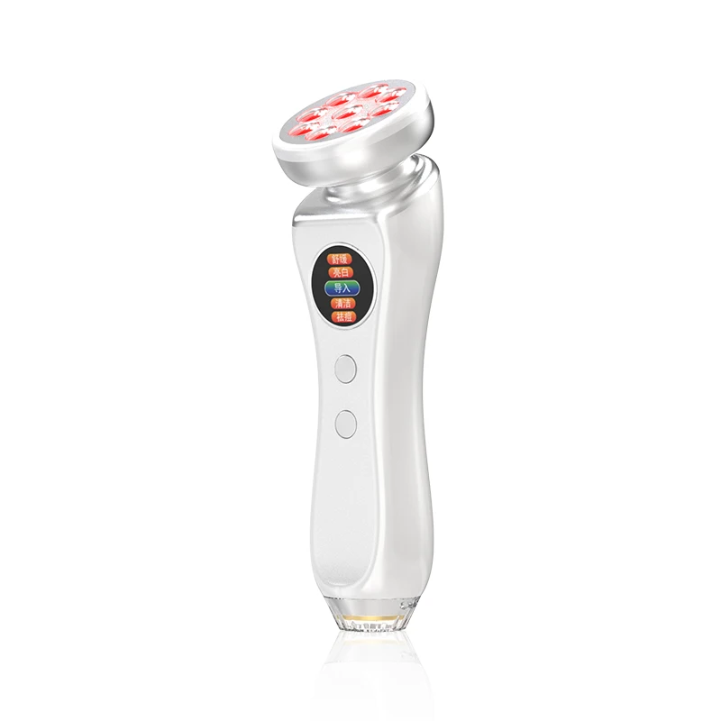 2-In-1 Rechargeable 3 Color Red Light Therapy Skin Care & Analysis Machine Facial Oil Moisture Home Use Skin Analyzer Scanner