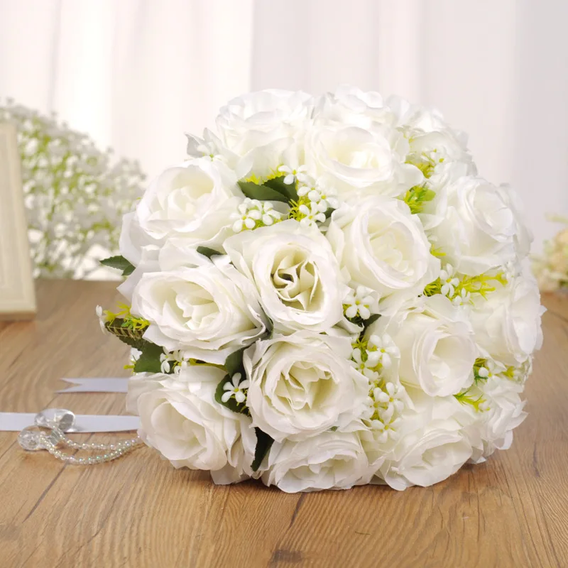 European-style Bride Holding Flowers Wedding Holding Flowers Wedding Bouquet Upscale Bouquet Wedding Supplies