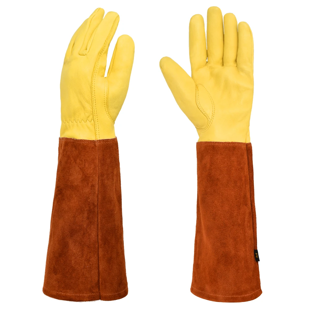HBG 1431 Sheepskin Labor Work Gloves Anti cutting Protection Gloves for Men