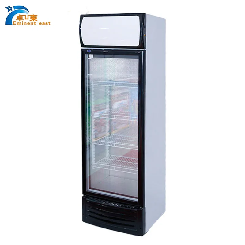 Vertical bar fridge with R600a gas upright Bar beer display cooler cold drinks refrigerator
