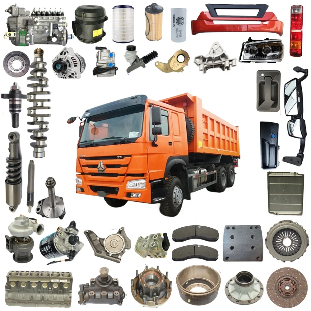 SINOTRUCK HOWO Dump Truck Spare Parts 290 336 371 420 HP Truck Parts