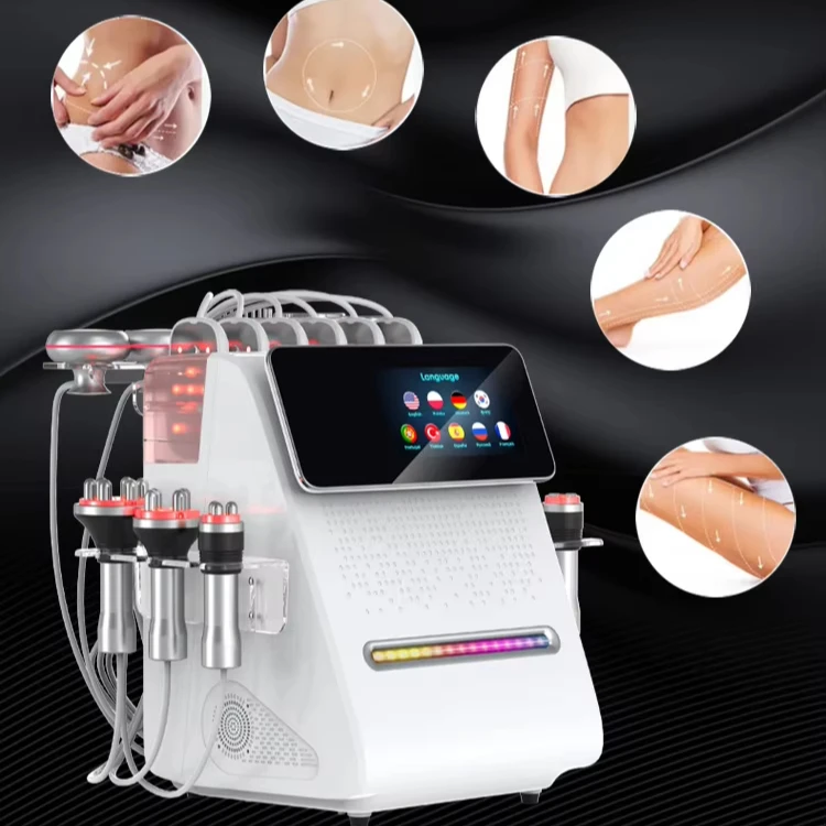 2024 Z Portable 11in1 Bio Brush 3 Vacuum Rf Heads Cavit Slimming Machine 80k with Cold Hammer