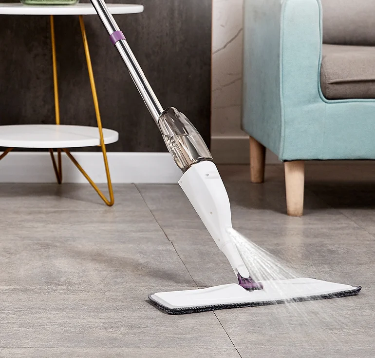 2024 hot Selling Microfiber  Head mop Wet Dry Cleaning Washable Spray  Mop Easy Cleaning Water Pump