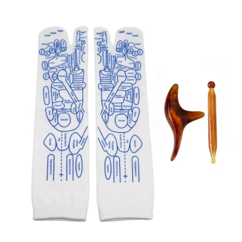 Wholesale Cheap Foot Massage Socks Physiotherapy Acupressure Reflexology Socks With Point Trigger Tool Custom Reflexology Socks