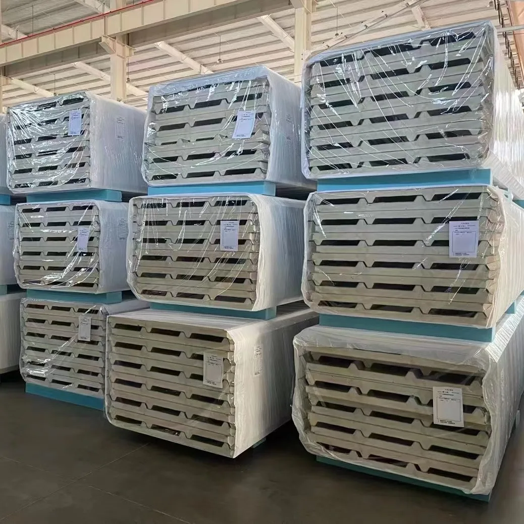 Pu foam sandwich roof panel, building material polyurethane sandwich panel metal pu pir sandwich roof wall panel