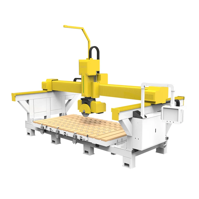 cnc router marble 5 axi bridge saw granite natural stone tiles cutting machine