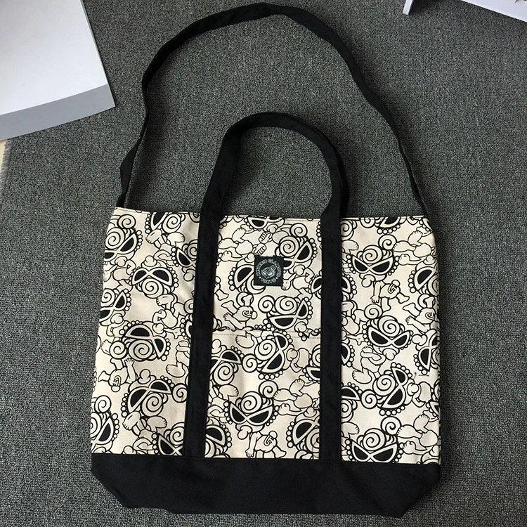 Custom Hysteric Mini Canvas Shopping Bag OEM Digital Printing Dye Sublimation Tote Bag