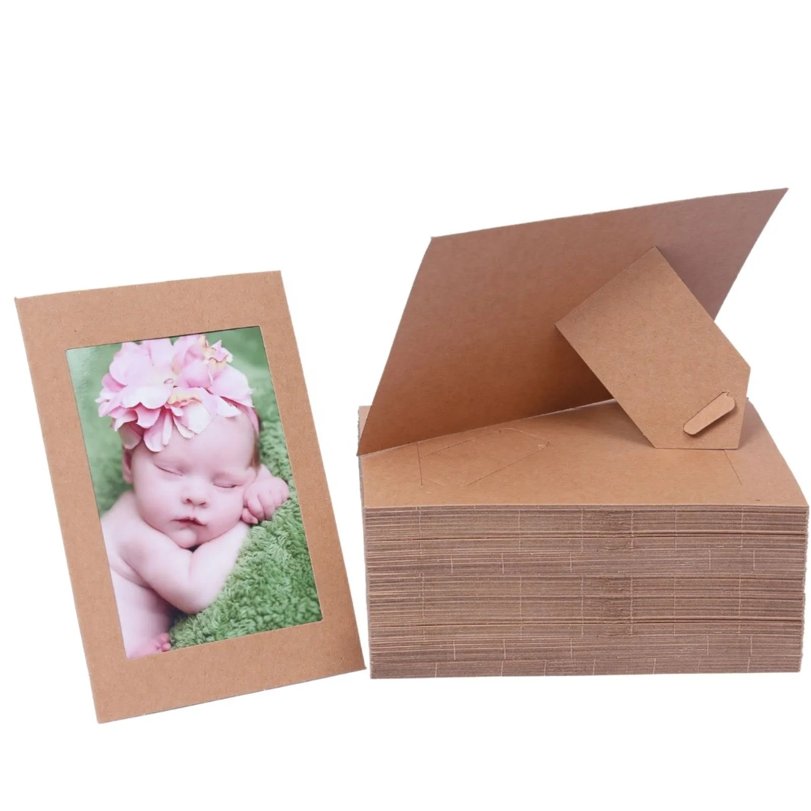 Оптовая продажа 4*6 хаки фоторамки для свадьбы diy классная фоторамка с мольбертом