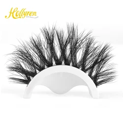Hollyren Preglued 3D Faux Mink False Eyelashes Reusable Self Adhesive Lashes No Glue Or Eyeliner Needed Preglued Eyelashes