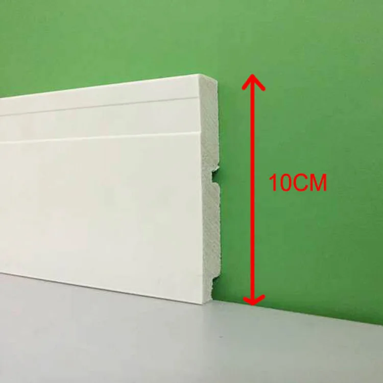 Hualun Guanse Easy Install Fashion Board for Laminate Decorative PS Trim Baseboard Molding Covers Wooden Wall Skirting