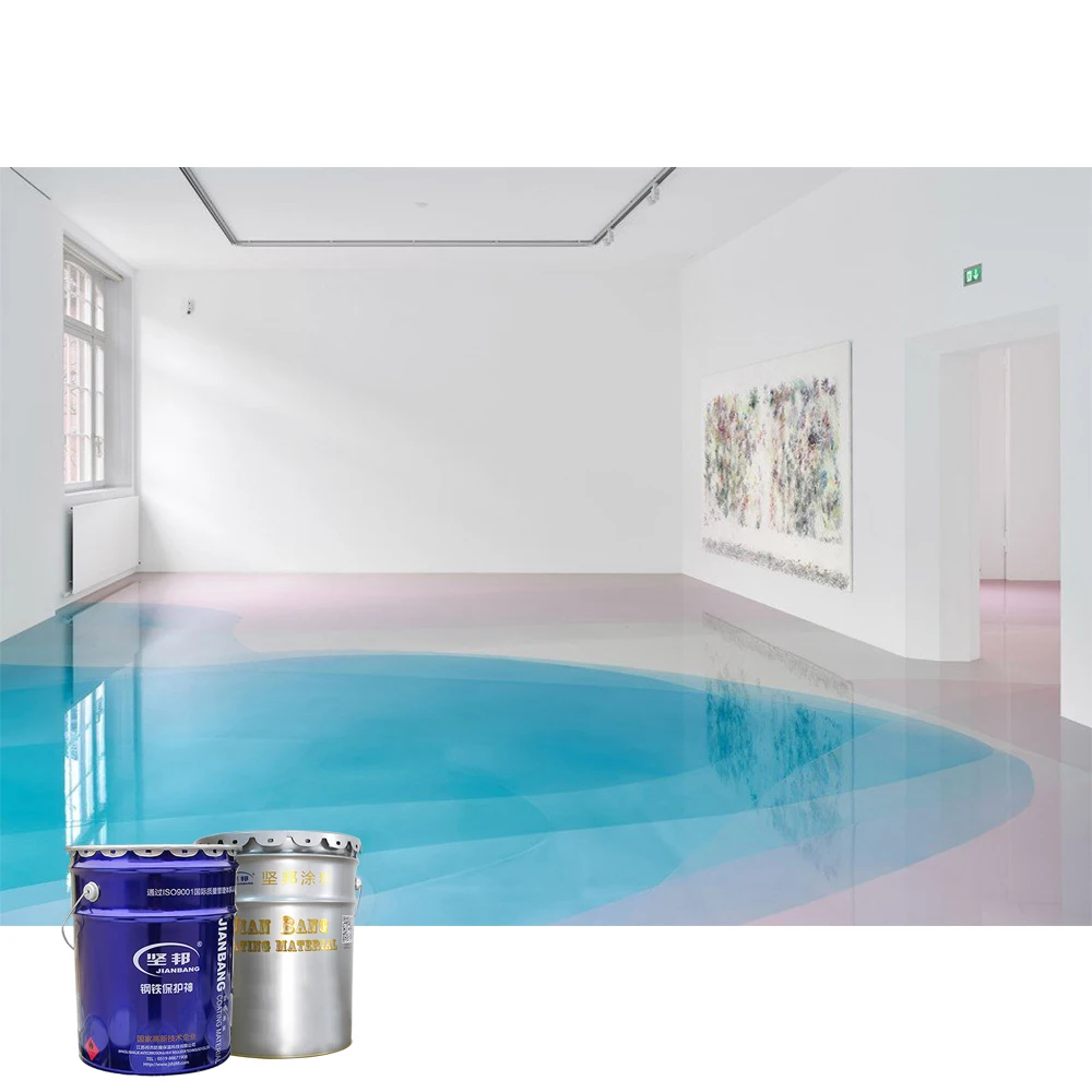 Epoxy 3D self-leveling floor paint for the electronics and microelectronics industry