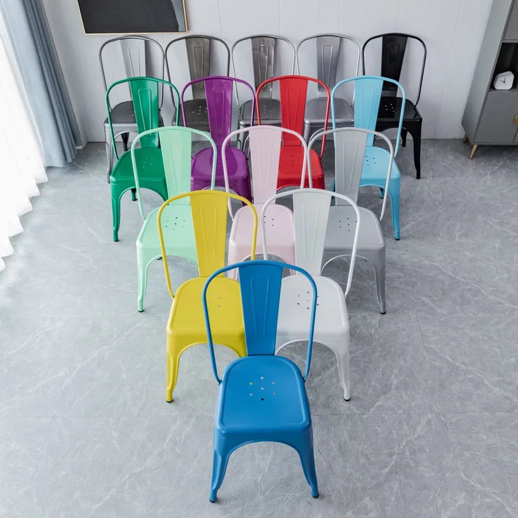 Винтажное железное обеденное кресло в стиле индастриал, стул для стола в стиле молочного чая, кофе, горячий горшок, металлическое кресло, стул для отдыха