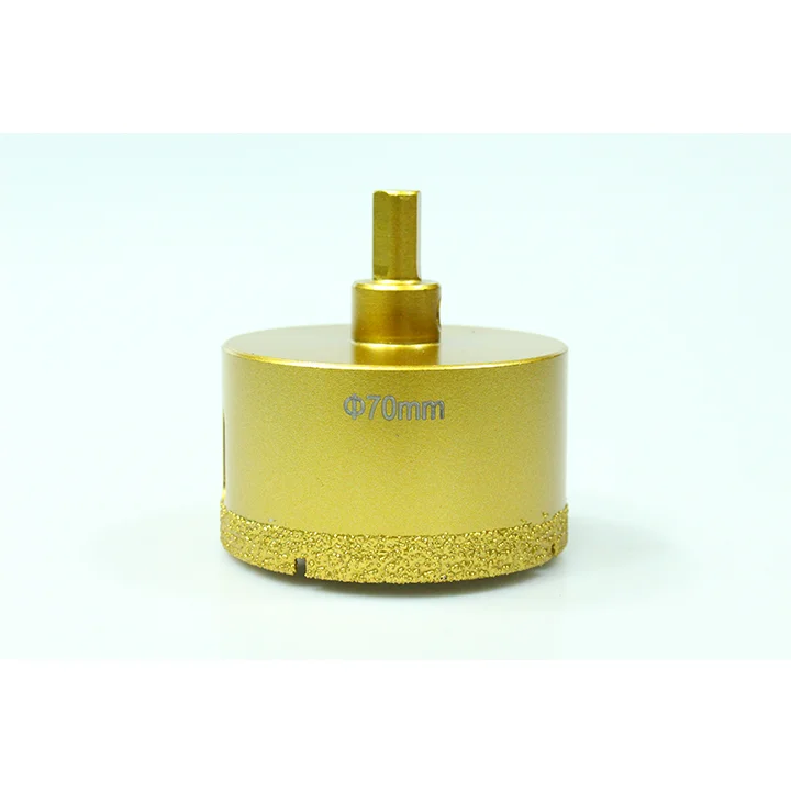 Triangular Shank Dry Porcelain Diamond Core Drill Bit Tile 5-100mm Vacuum Brazing Technology Concrete Masonry Drill Bit M14 35mm