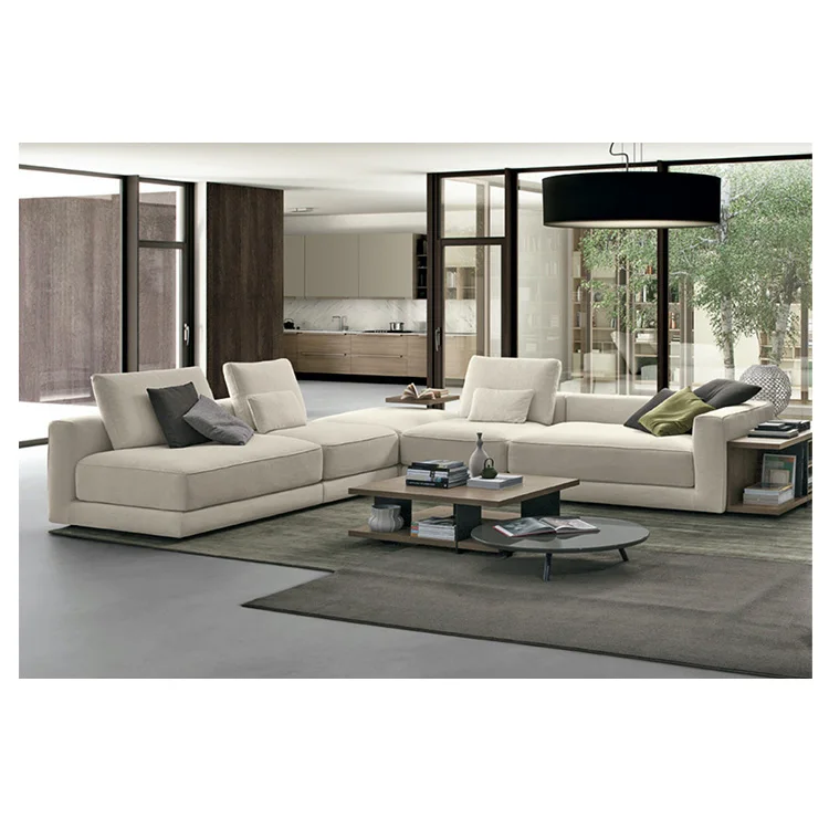 
Italian Luxury Sofa Set Couch Living Room Furniture Sectional Couch Corner Sofa Cum Bed Set Leather Sofas Sectionals 
