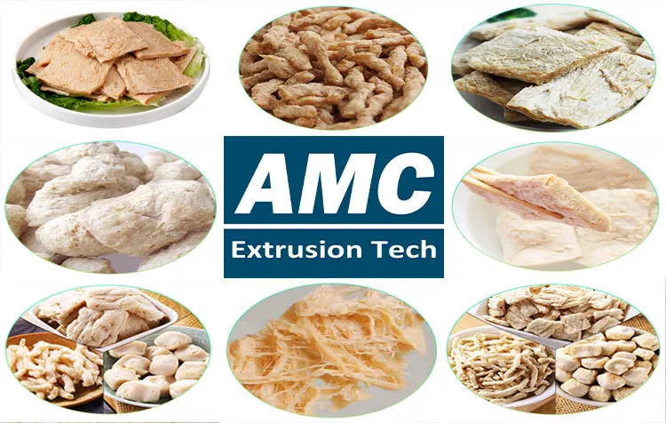 soya chunks / corn snacks making