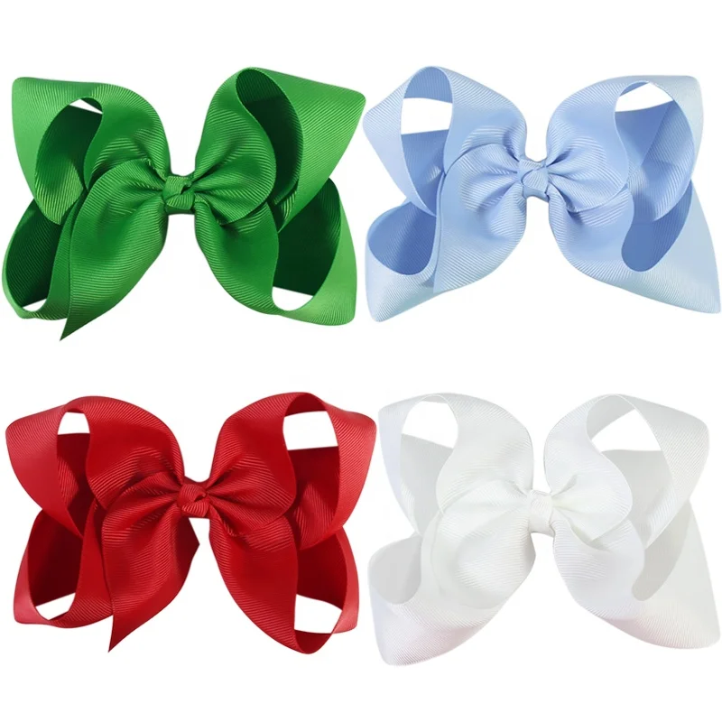 High Quality Plain Grosgrain Ribbon Bows 3 Inch Teenage Hair Bows