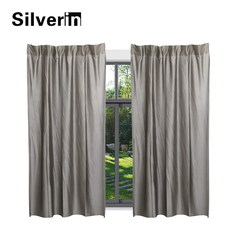 Customize Silver Fiber EMF shielding protection anti-radiation conductive curtain