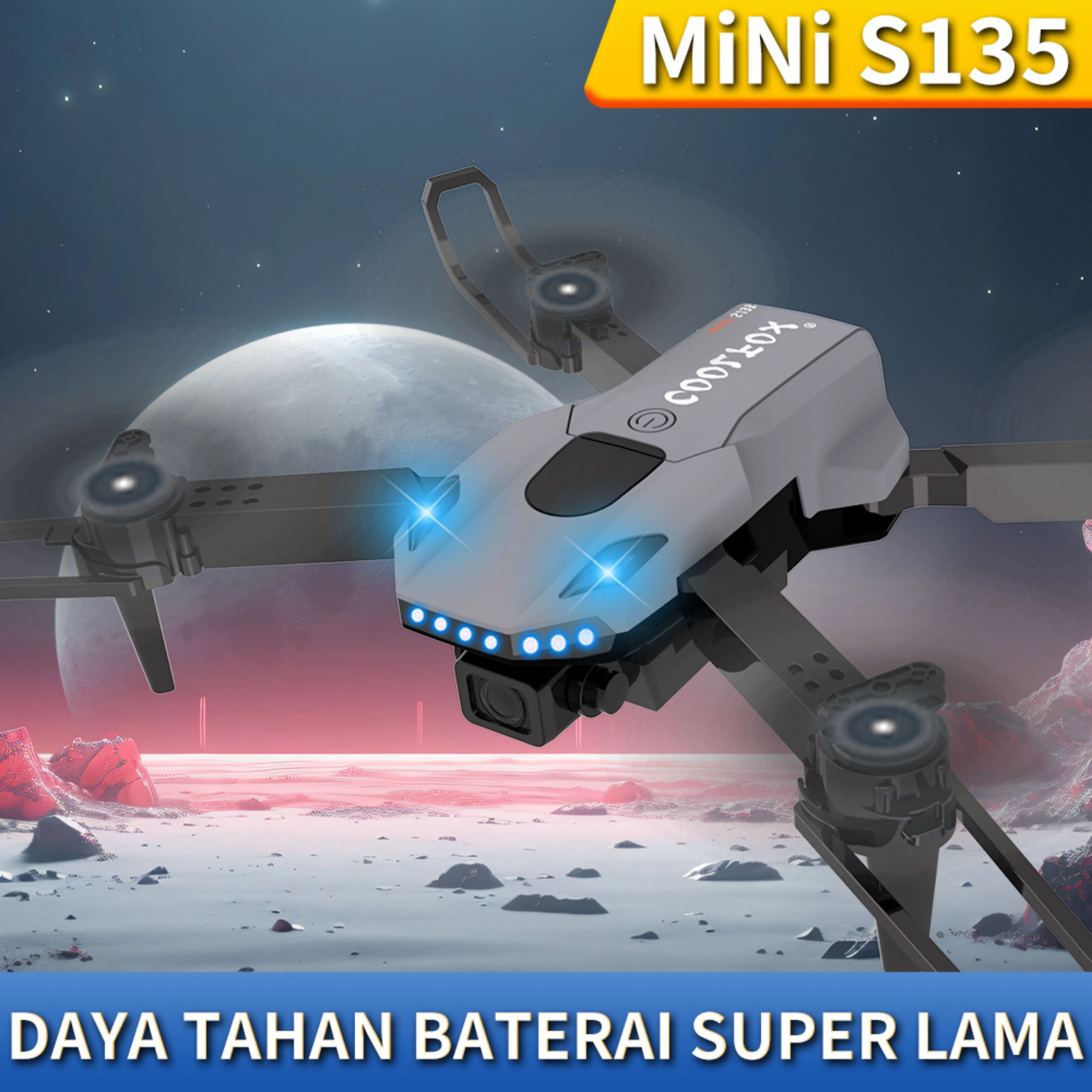Mini S135 Drone with Camera - 4K HD FPV Foldable Drone with Carrying Case Remote Control Toys Drones for Kids and Adults