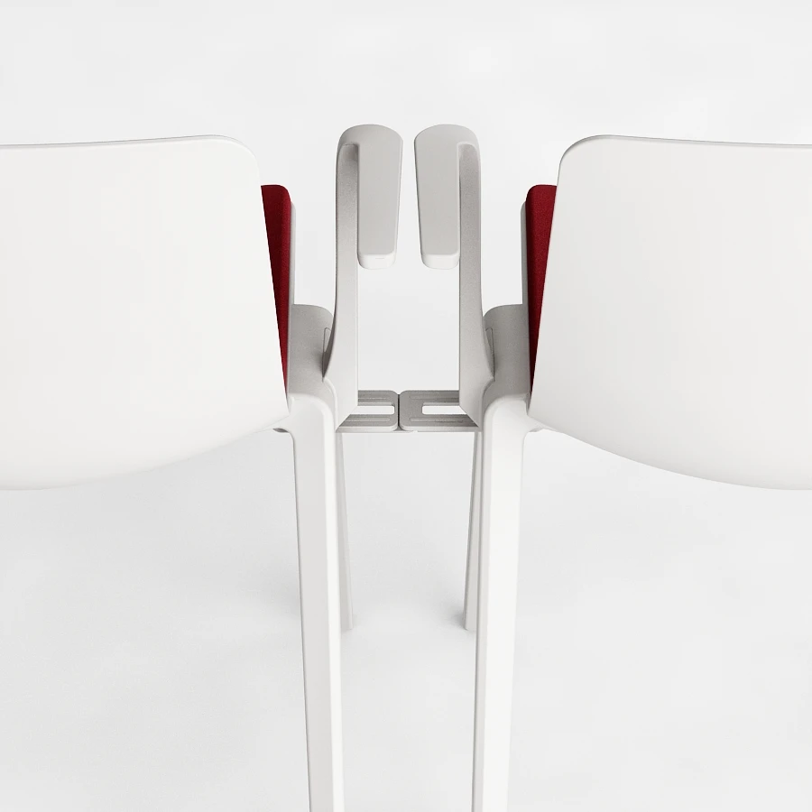 Latest design multifunctional mesh seat training room chair with writing table armrest office chair