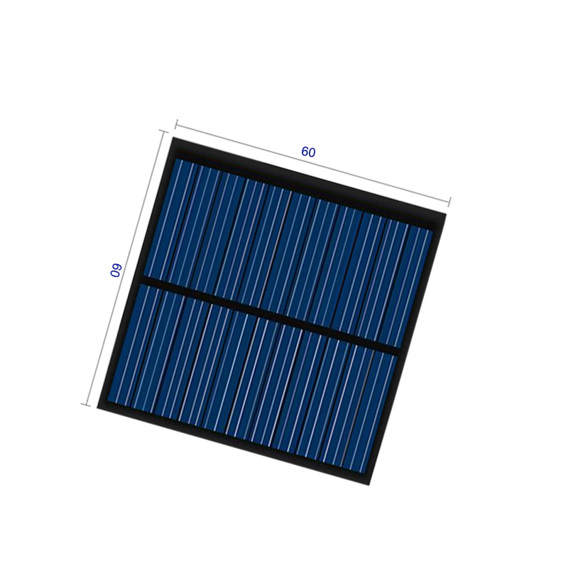 60*60MM 5.5V 80mA Solar Panel Polycrystalline Photovoltaic Module Cell Charge For Battery Light Cell Phone Durable Portable