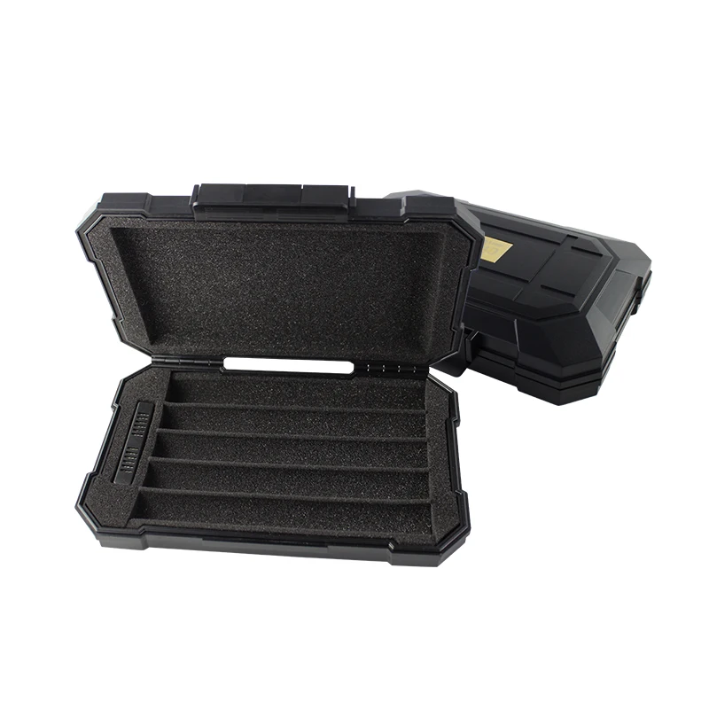 
Portable Cigar Humidor Case Travel Hard Plastic Cigar Box Cedar Wooden Cigar Tobacco Box With Humidifier 