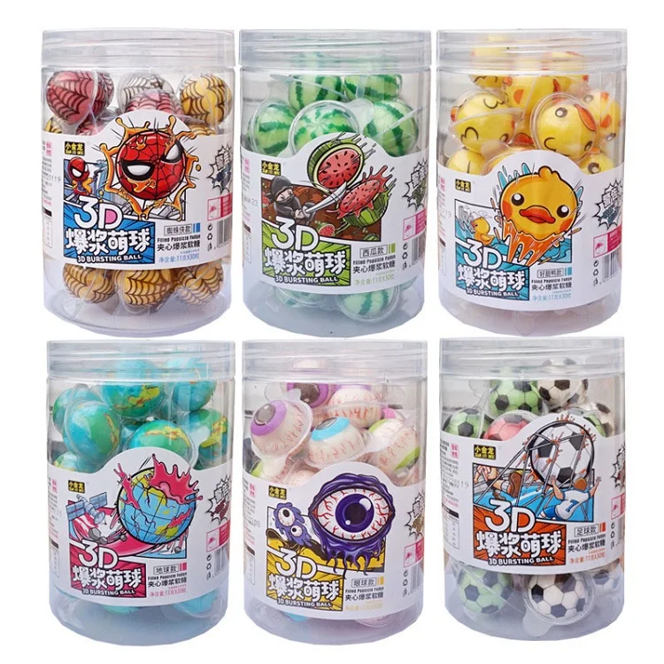 4D Modeling Halal Sweets Jam Centered Gummy Eyeballs Candy Confectionery Candy