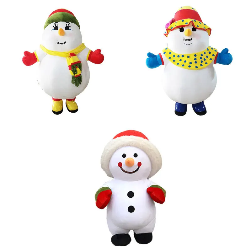 Custom Stage Performance Props Cartoon Puppet Walking Anime Costume Santa Claus Inflatable Costumes