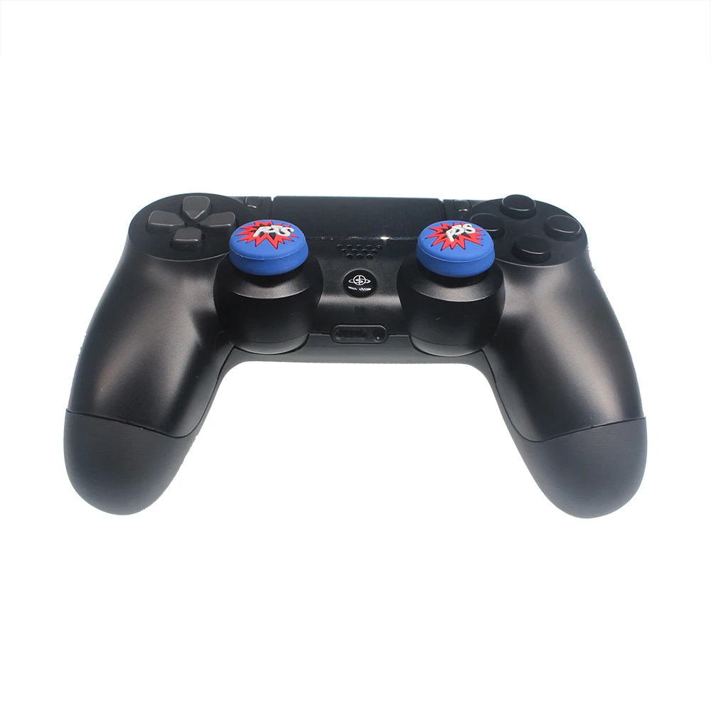 Manufacturer Fast Delivery 2Pcs Customized Silicone Thumbstick Grips For PS4 Controller Joystick Grips Protection For PS4