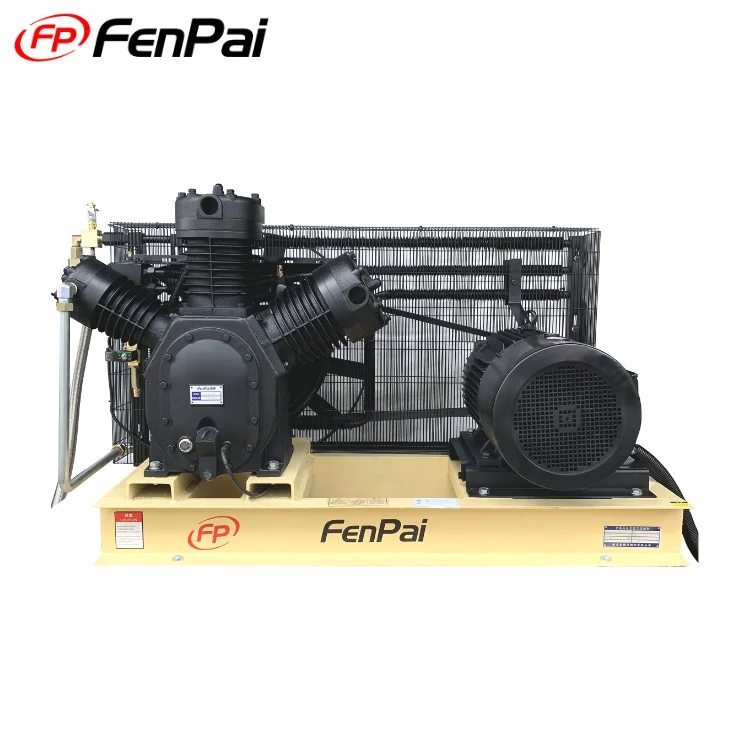 Fenpai air cooling ac power reciprocating air compressor for pet blow machine