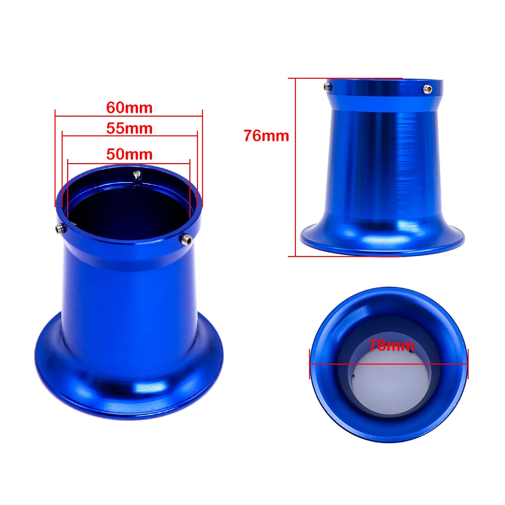
Motorcycle fuel system ZSDTRP 50mm Motorcycle Carburetor Air Filter Cup The Wind Cup Horn Cup 45mm 50mm 55mm 