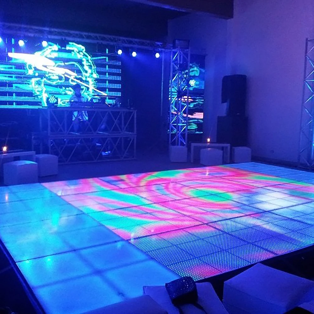 Interactive multifunction indoor led dance floor Interactive video games led screen display