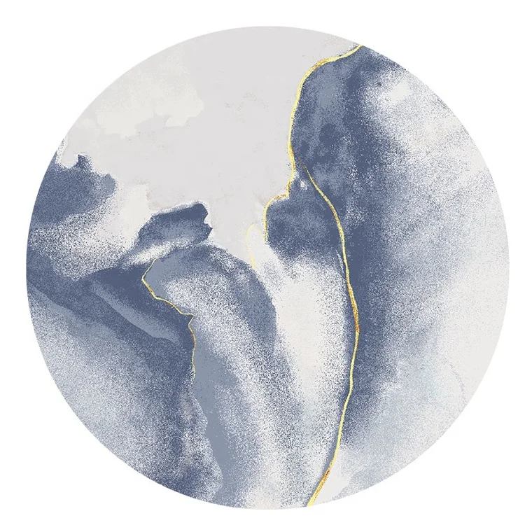 Высококачественный ковер синего белого и золотого цвета, шерстяной напольный ковер и коврики из Китая