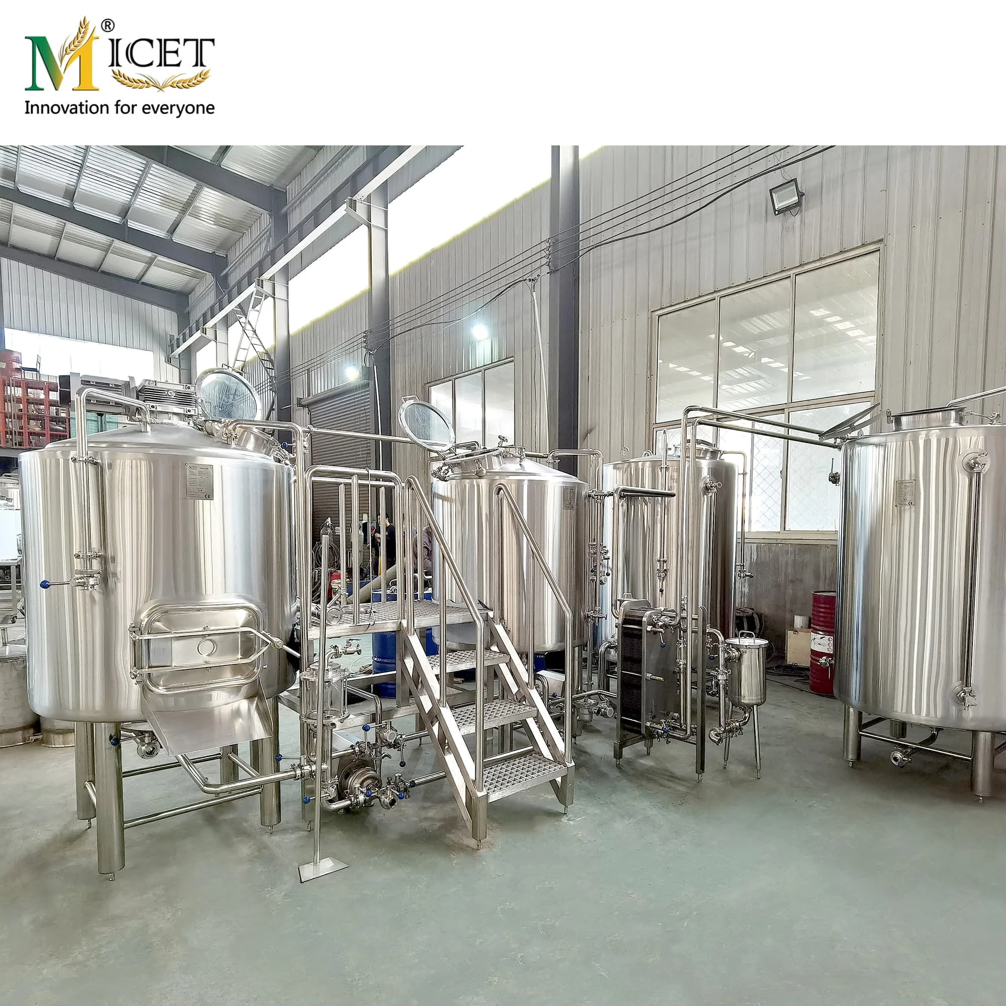 Электрическая пивоварня объемом 500 л автоматическая Пивоваренная