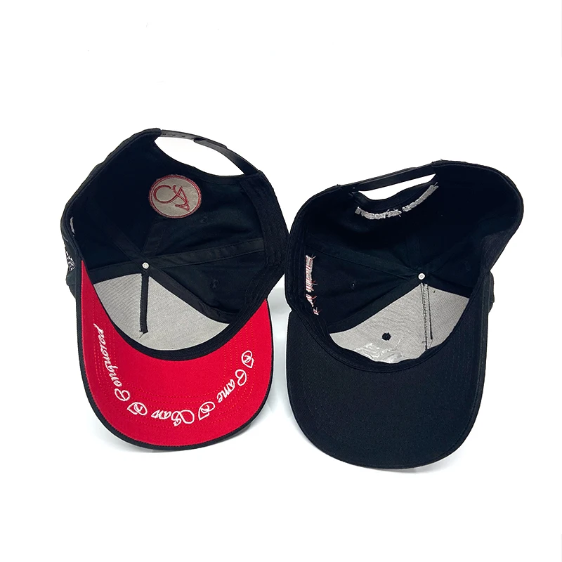 heartsing alibaba high quality cap embroidery hats custom baseball adjustable 3d embroidery five panel baseball cap