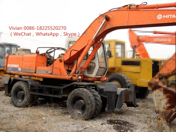 16 тонн б/у гусеничный экскаватор на продажу Hatachi EX160 WD сделано в Японии хорошем