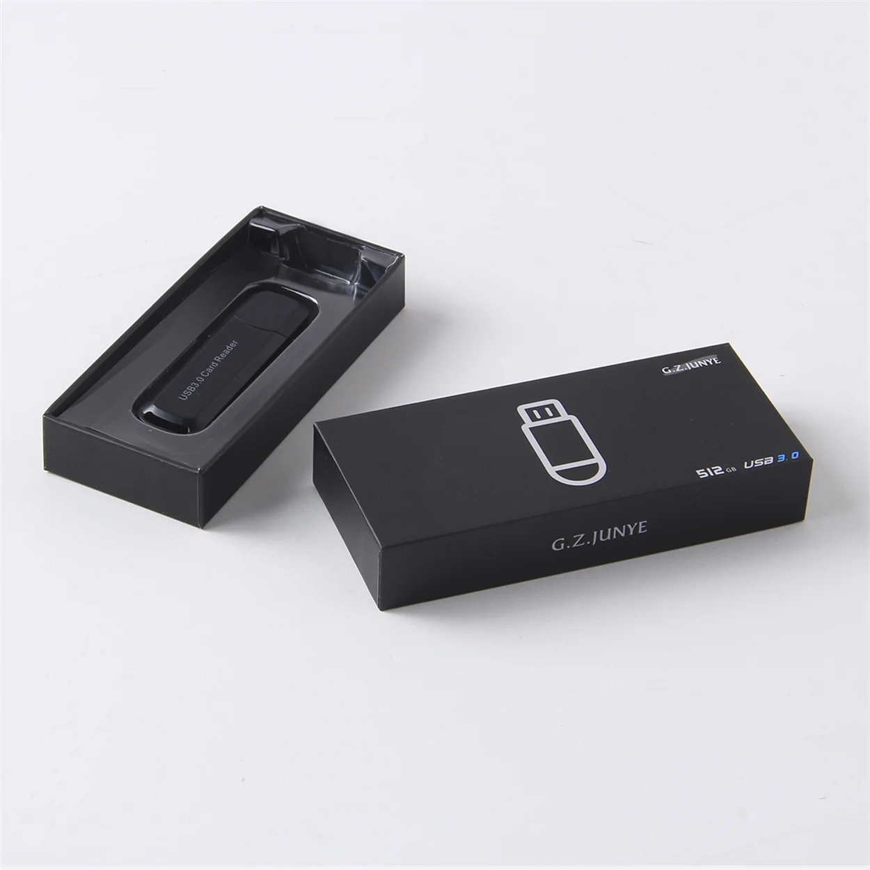 Eco-Friendly Factory Wholesale  Gift Box Recyclable USB Flash Drive Logo Laser Printing Packaging Good Price  paper package box