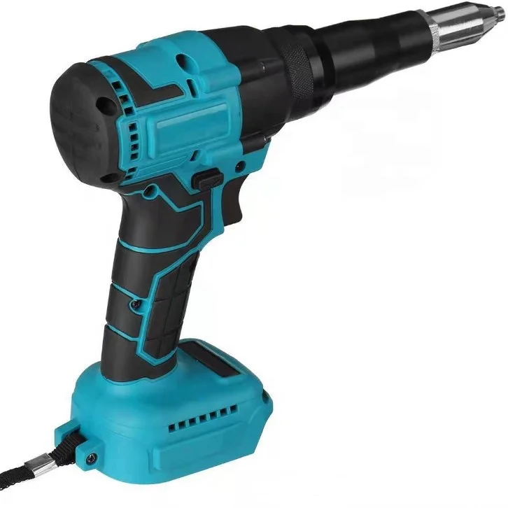 Portable Power Tools Cordless Electric Rivet Gun  Rivet Nut Gun Drill Insert Nut Pull Riveting Tool 2.4-4.8mm With LED Light