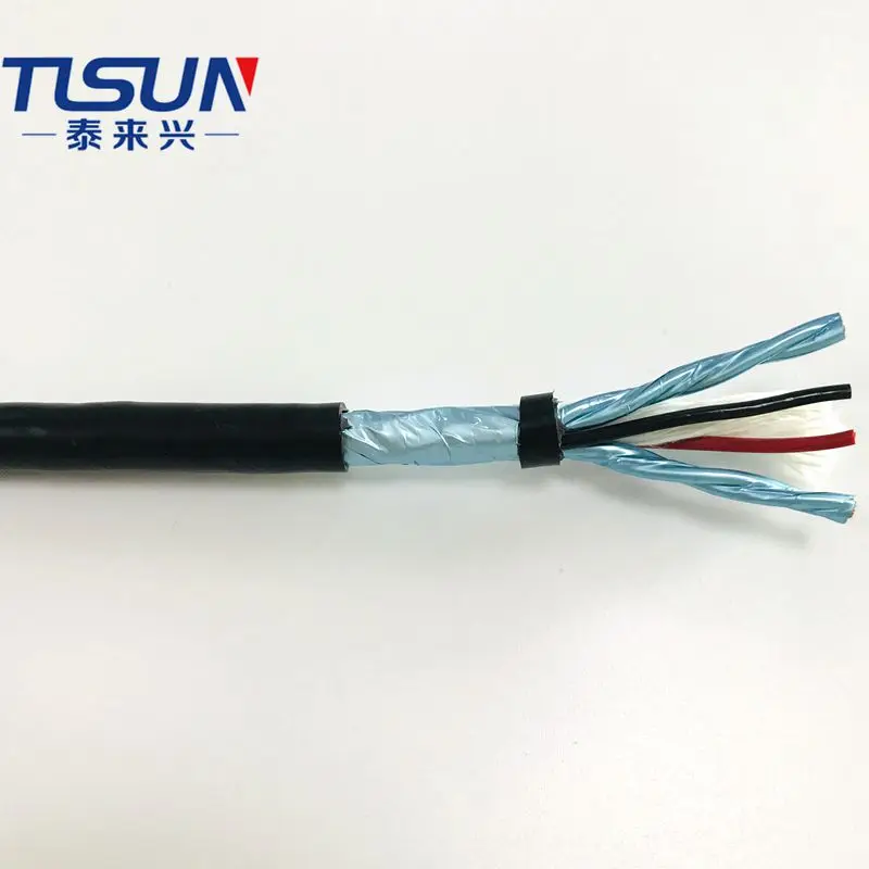 American Standard 2517 8x20AWG+D+AL special PVC Insulation Multicore Shielded Cable  Electronic Wire